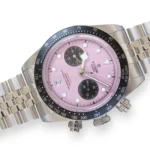 Tudor Black Bay Chrono Pink Dial Full Box set with papers at calibre24