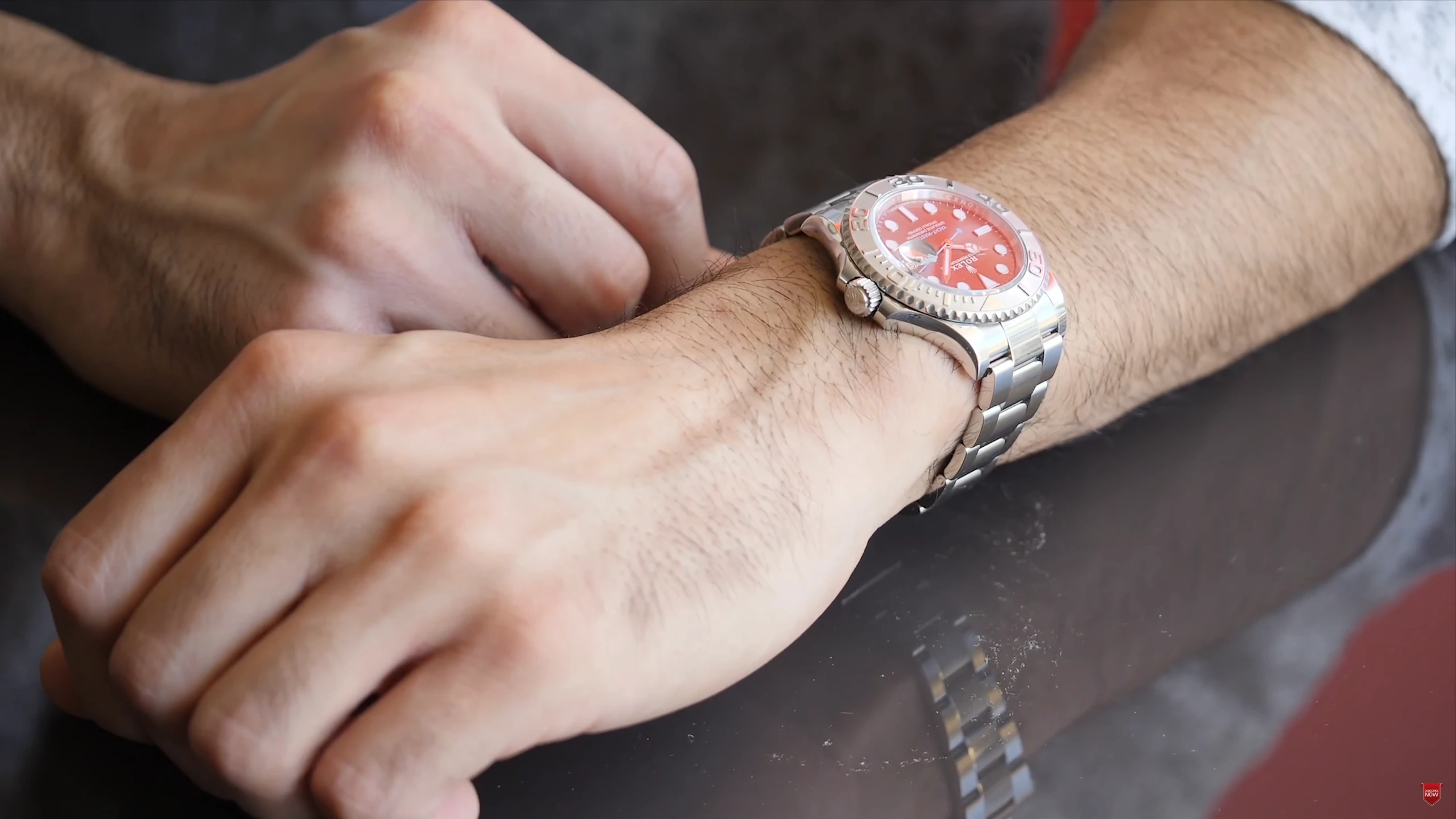 Rolex Yacht Master wrist roll