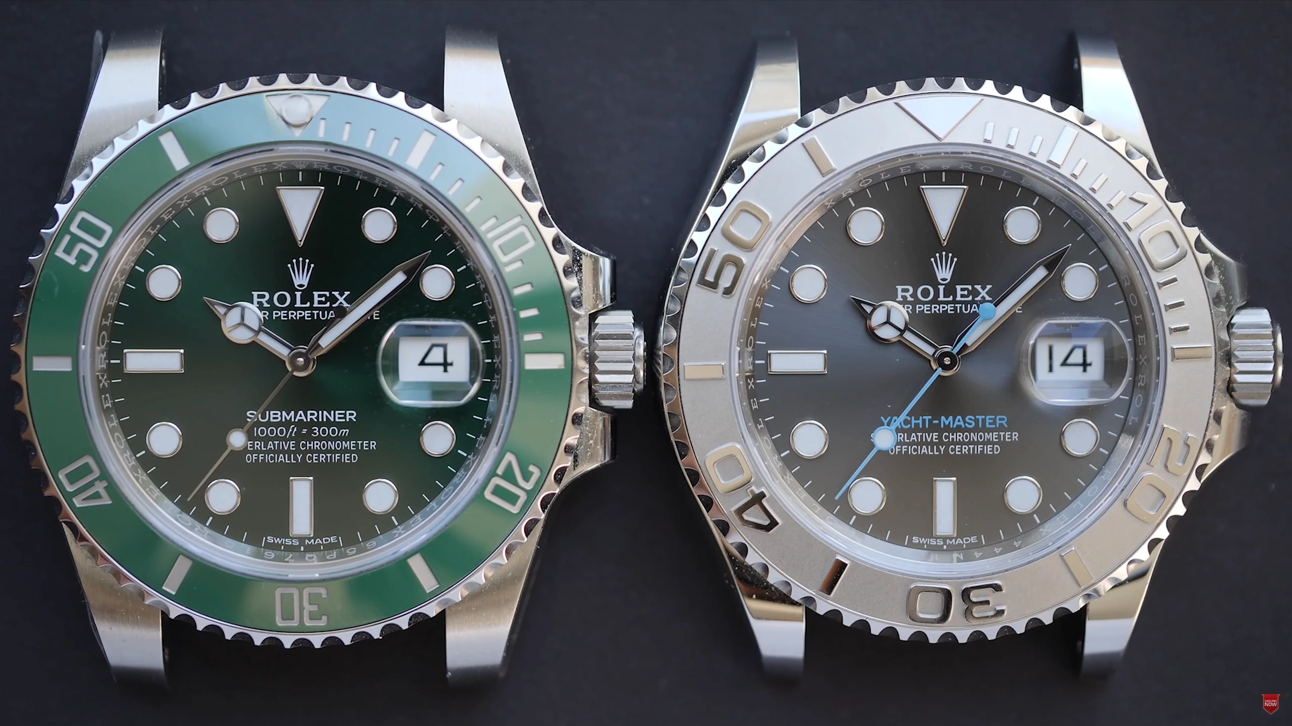 case size Rolex Submariner vs Rolex Yacht-Master