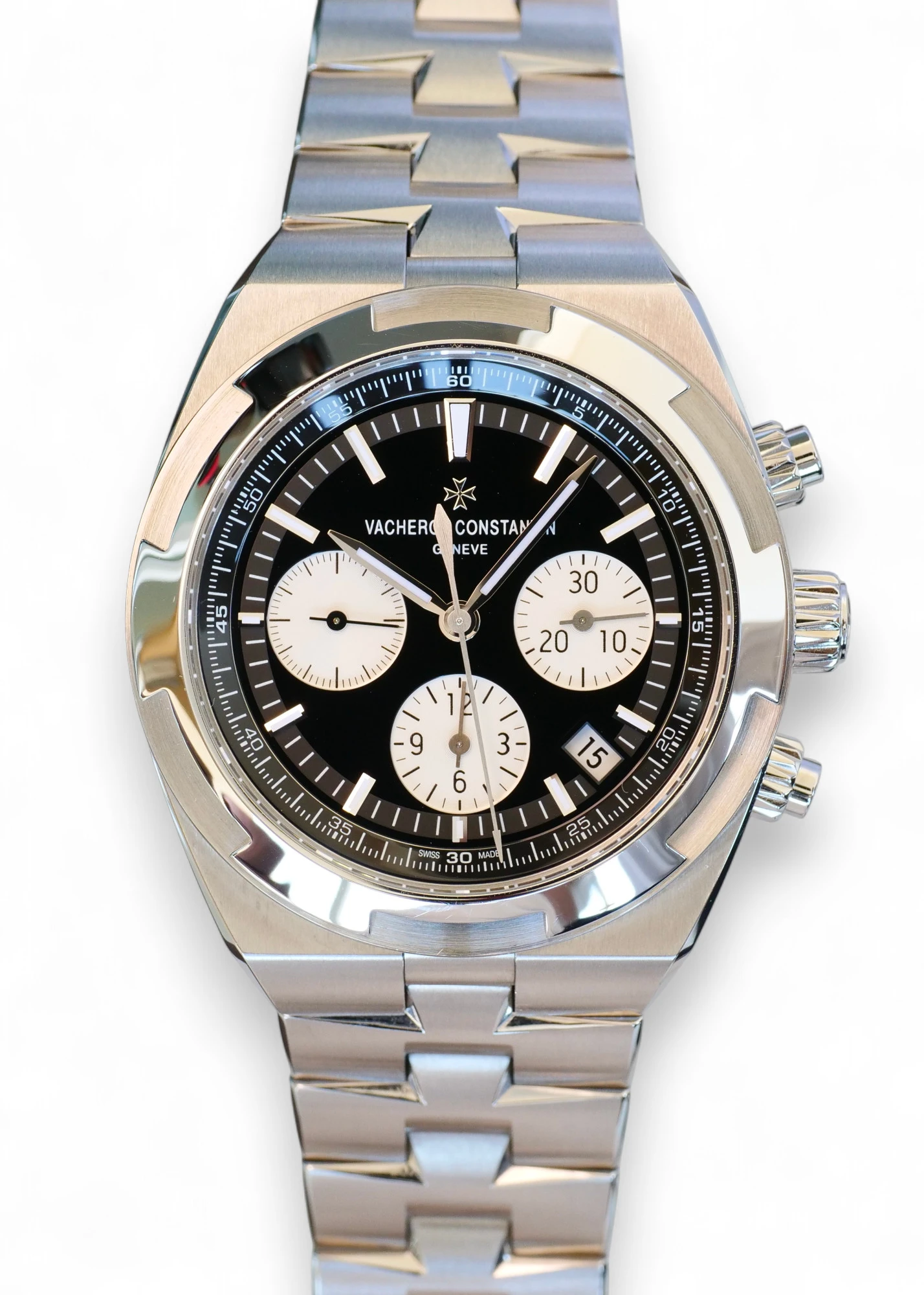 Vacheron Constantin Overseas Chronograph Black Lacquered Dial 5500V