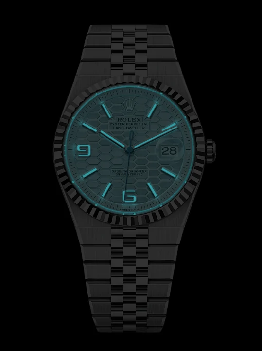 Rolex Land Dweller chroma light dial