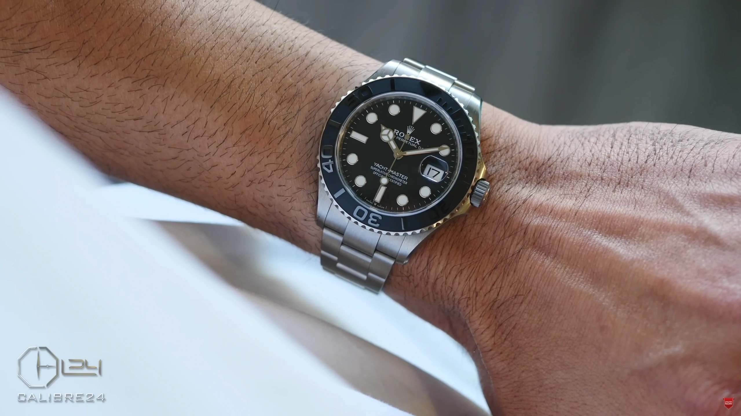 Rolex Yacht-Master 42 Titanium on wrist in sunlight