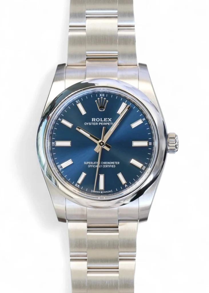 Rolex Oyster Perpetual 34 blue dial