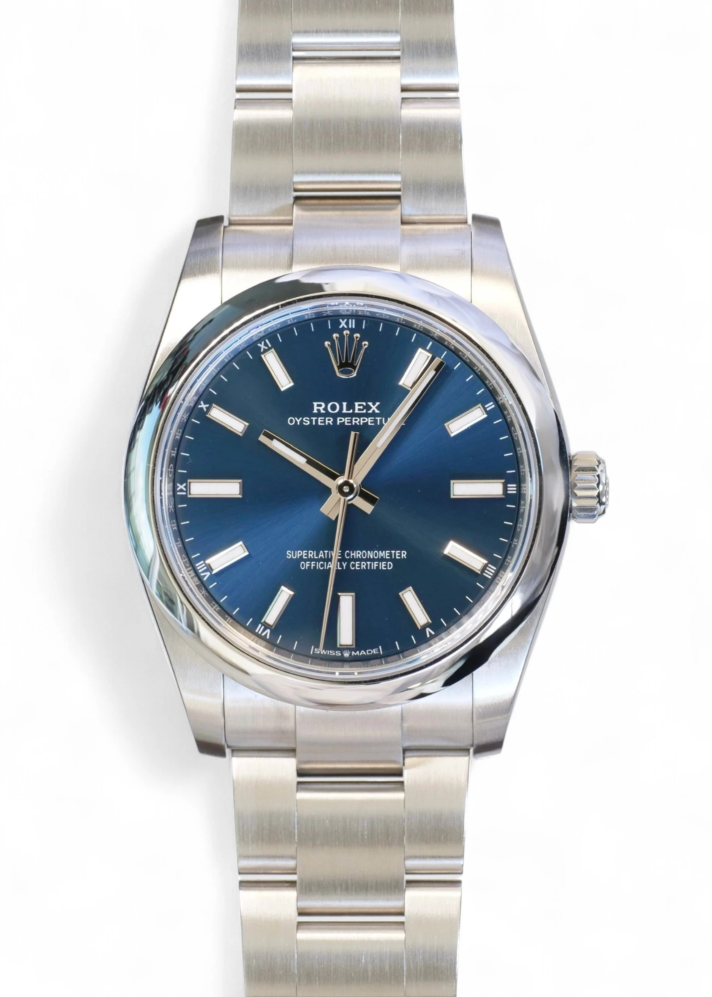 Rolex Oyster Perpetual 34 blue dial