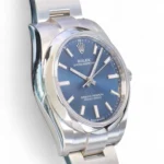 Rolex Oyster Perpetual 34 blue dial jubilee bracelet