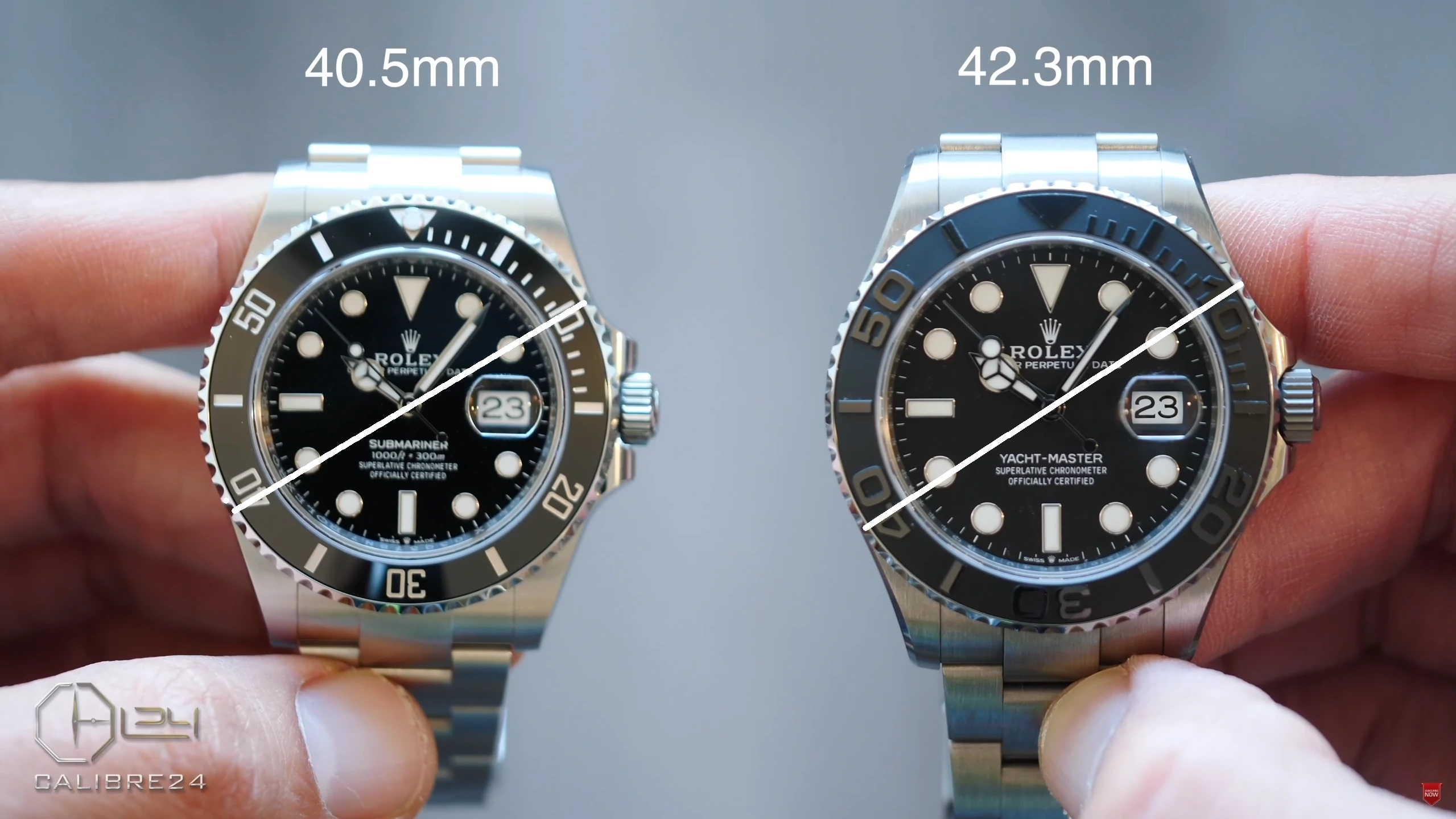 Yacht-Master 42 vs Submariner 41 bezel