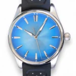 H. Moser & Cie Pioneer Centre Seconds, Arctic Blue Fume Dial