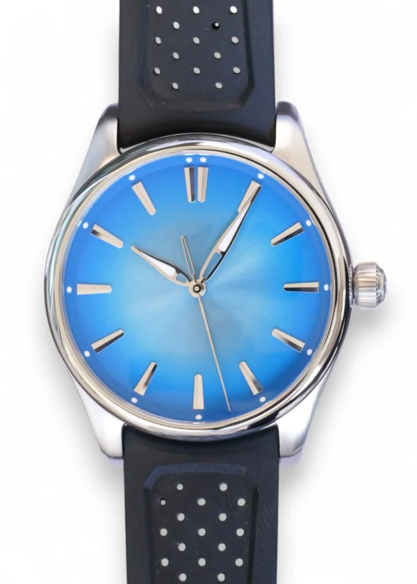 H. Moser & Cie Pioneer Centre Seconds, Arctic Blue Fume Dial