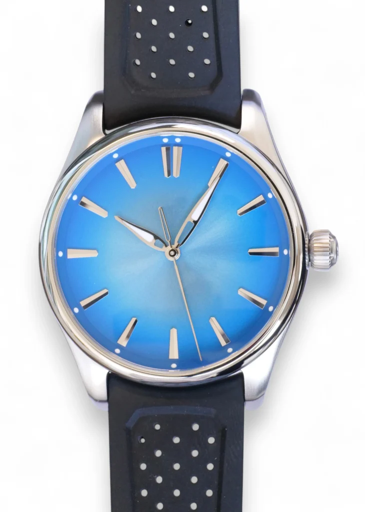 H. Moser & Cie Pioneer Centre Seconds, Arctic Blue Fume Dial