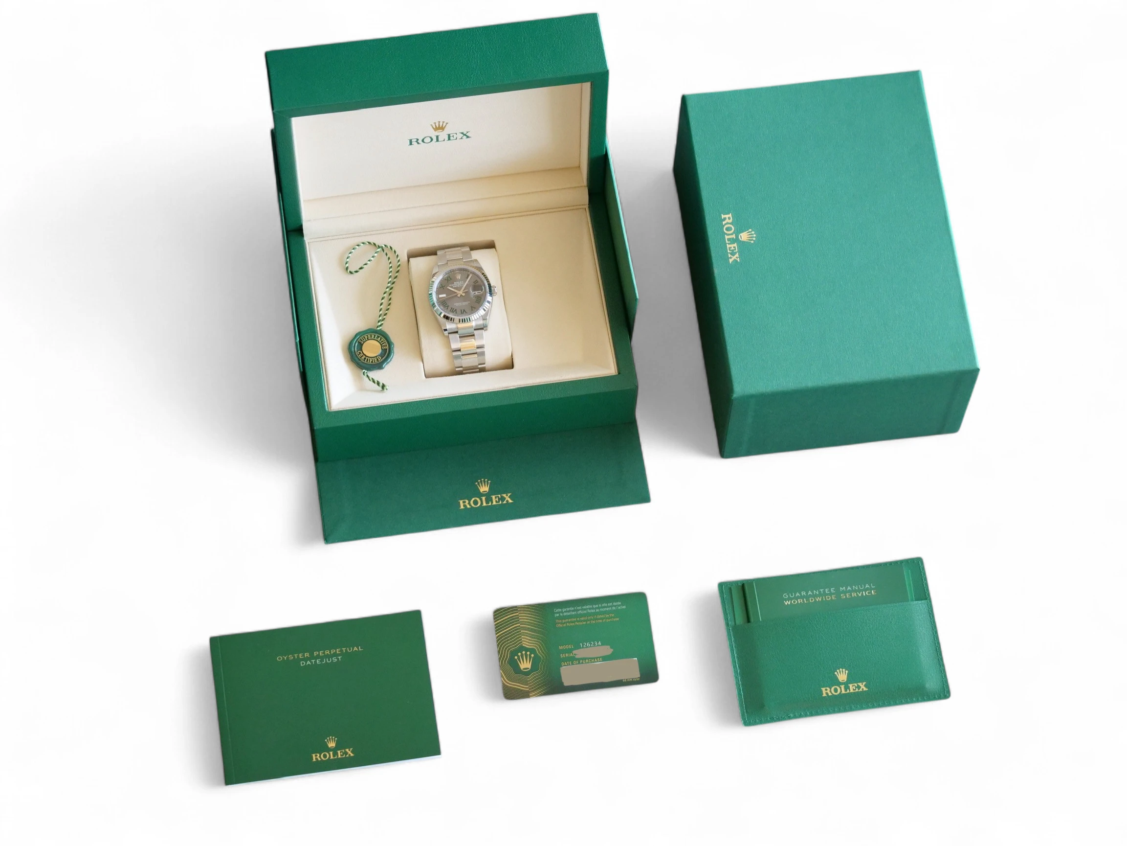 ROLEX Datejust 36 Wimbledon Dial