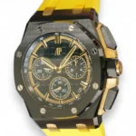 AP ROYAL OAK OFFSHORE 43MM BLACK CERAMIC AND YELLOW GOLD 26420CE for sale