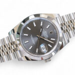 ROLEX DATEJUST 41 SLATE DIAL SMOOTH BEZEL JUBILEE BRACELET 126300