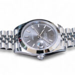 ROLEX DATEJUST 41 SLATE DIAL SMOOTH BEZEL JUBILEE BRACELET 126300