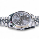 ROLEX DATEJUST 41 SLATE DIAL SMOOTH BEZEL JUBILEE BRACELET 126300