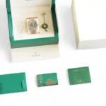 Rolex Day Date 2020 Olive Green Everose Gold Mint Condition Calibre24 full box set with NFC card and hang tag