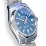Rolex Oyster Perpetual 41 Med blue Dial 2025 Full box set with papers for sale calibre24