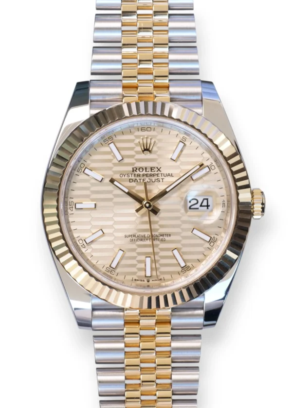 Rolex Datejust 41 Golden Fluted-Motif dial