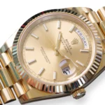 Rolex Day-Date 40 Yellow gold Champagne Dial 2016 unused unworn factory stickered for sale at calibre24.com.au