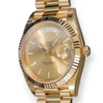 Rolex Day-Date 40 Yellow gold Champagne Dial 2016 unused unworn factory stickered for sale at calibre24.com.au