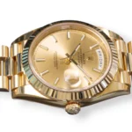 Rolex Day-Date 40 Yellow gold Champagne Dial 2016 unused unworn factory stickered for sale at calibre24.com.au